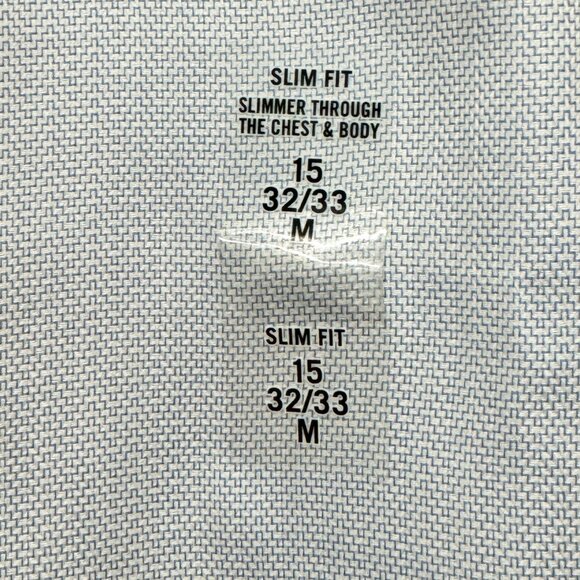 NEW (NWT) Calvin Klein Infinite Slim Fit Mini Texture Light Blue Dress Shirt - Picture 3 of 5